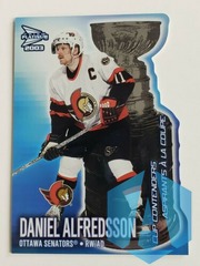 2002-03 McDonald's Prism Platinum Cup Contenders DANIEL ALFREDSSON #5